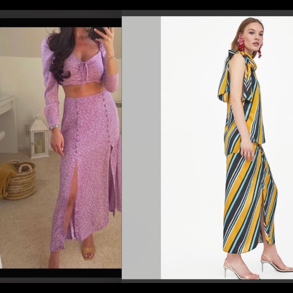 2 bloggers favorite top + skirt....